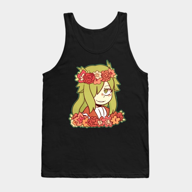 Freed Flower Crown sticker Tank Top by Dragnoodles